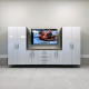 Silver Modular 6 Piece Set of Garage Cabinets Silver Modular 6 Piece Set of Garage Cabinets