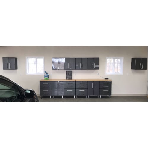 Grey Modular 14 Piece Set of Garage Cabinets