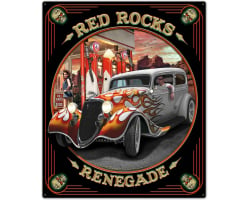 Red Rocks Renegade 30 x 36 Custom Shape Metal Sign