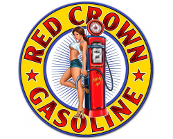 Red Crown New Metal Sign