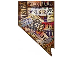 Nevada License Plates Metal Sign - 24" x 37"