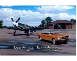 Mustangs Metal Sign - 36" x 24"