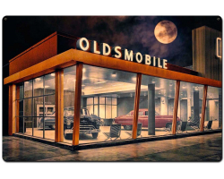 The Future Is Oldsmobile Metal Sign