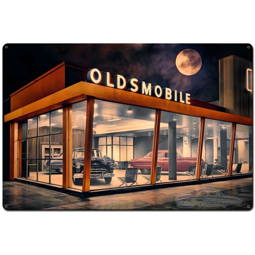 The Future is Oldsmobile Metal Sign - 36" x 24"