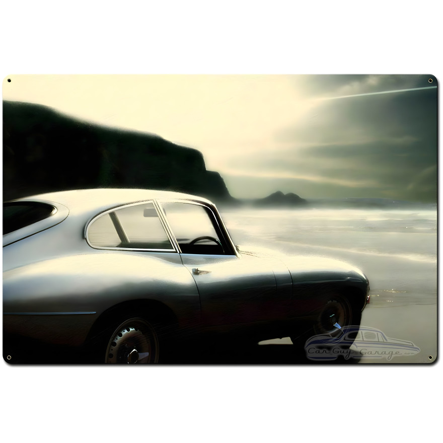 On the Beach Metal Sign - 36" x 24"