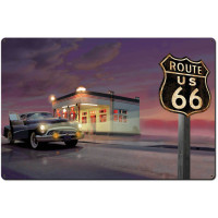 Route 66 Diner Metal Sign - 36" x 24"