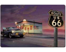 Route 66 Diner Metal Sign