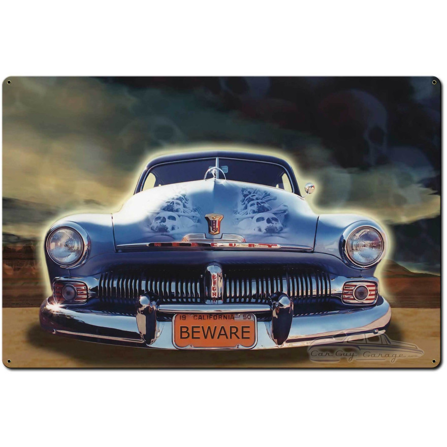 Retro Car 1 Metal Sign - 36" x 24"