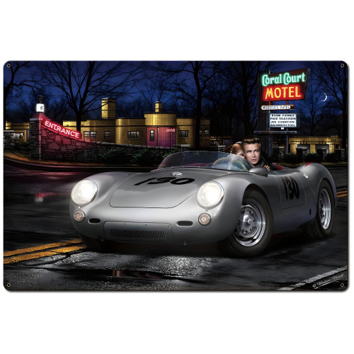 No Tell Motel Metal Sign - 36" x 24"