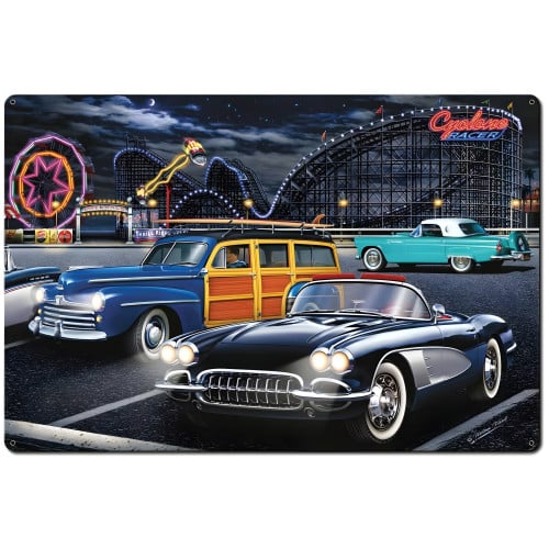 Cyclone Racer Metal Sign - 36" x 24"