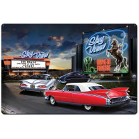 Skyview Drive-In Metal Sign - 36" x 24"