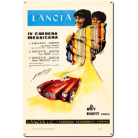Lancia Metal Sign - 24" x 36"