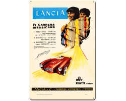 Lancia Metal Sign - 24" x 36"