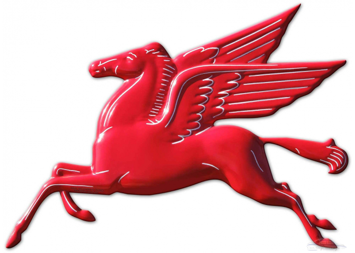 Pegasus Flying Metal Sign