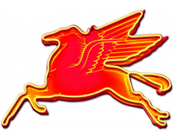 Pegasus Custom Shape Metal Sign - 36" x 25"