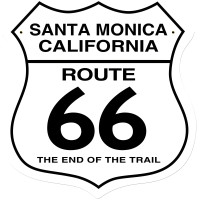 Santa Monica Metal Sign - 28" x 28" Custom Shape