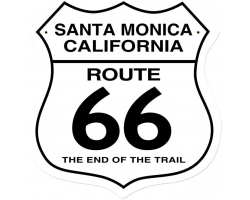 Santa Monica Metal Sign - 28" x 28"