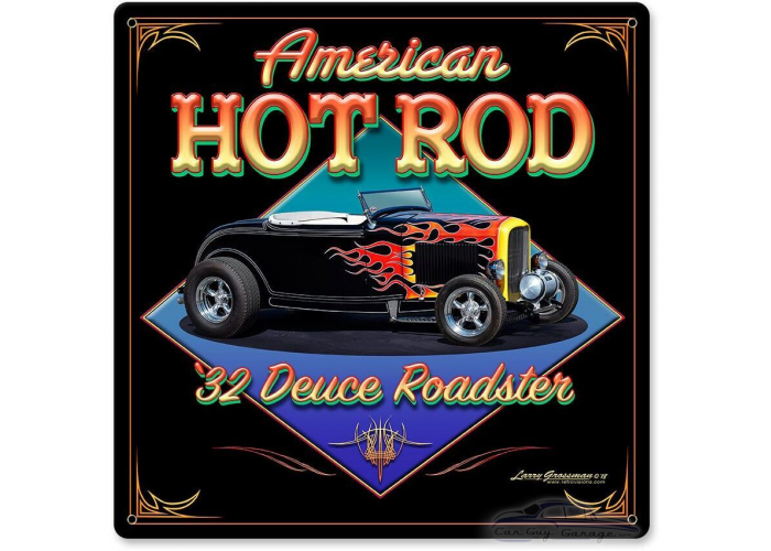 American Hot Rod '32 Metal Sign