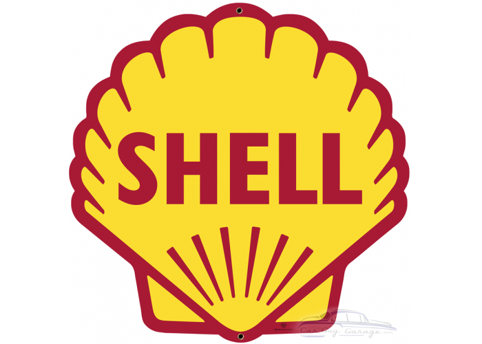 Shell Clean Metal Sign - 28"  x 28" Custom Shape