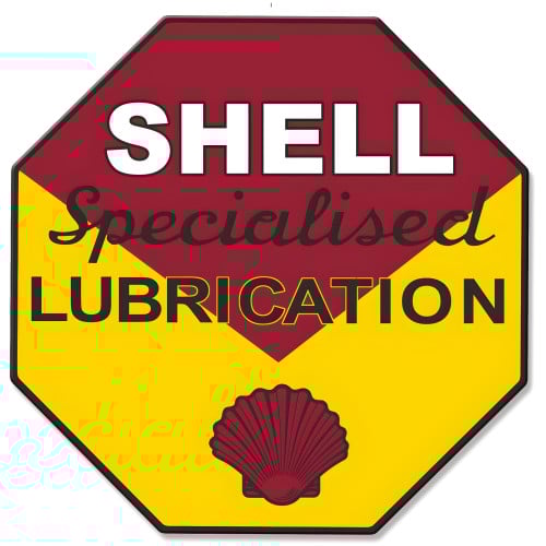Shell Specialized Metal Sign - 28" x 28" Custom Shape