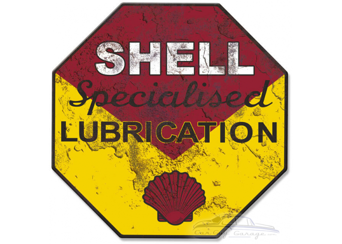 Shell Specialized Grunge Metal Sign
