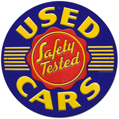 Used Garb Sign Used Cars Metal Sign - 28
