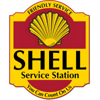 Friendly Service Shell Service Station Metal Sign - 30" x 24"