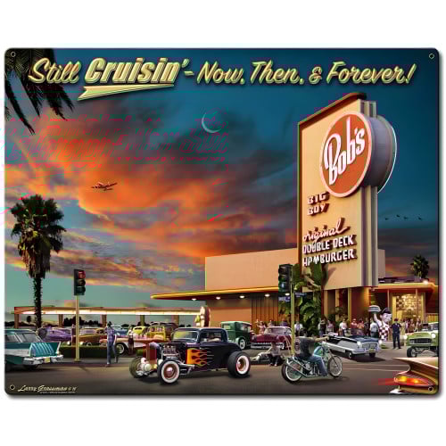 1966 Cruisin Bobs Metal Sign - 30" x 24"