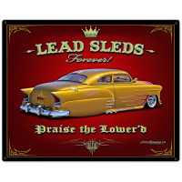 Lead Sleds Forever Metal Sign - 30" x 24"