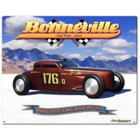 Bonneville Speed Coupe Metal Sign - 30" x 24"