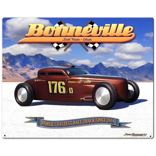 Bonneville Speed Coupe Metal Sign - 30" x 24"