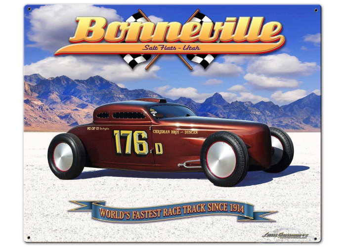 Bonneville Speed Coupe Metal Sign