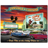 The Valley Drive-In 2 Metal Sign - 30" x 24"