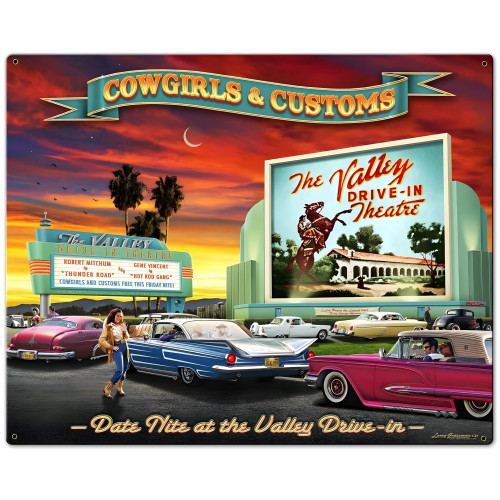 The Valley Drive-In 2 Metal Sign - 30" x 24"