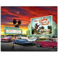 The Valley Drive-In Metal Sign - 30" x 24"