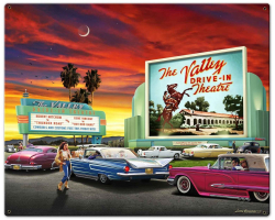 The Valley Drive-in Metal Sign
