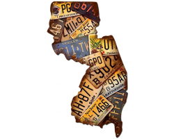 New Jersey License Plates Metal Sign