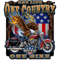 One Life 3 Metal Sign - 24" x 27"