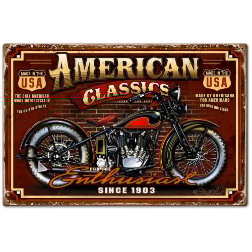 American Classic Metal Sign - 30" x 20"
