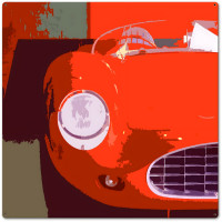 Ferrari Metal Sign - 24" x 24"