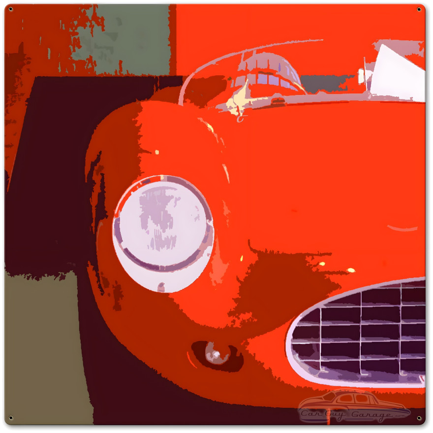 Ferrari Metal Sign - 24" x 24"