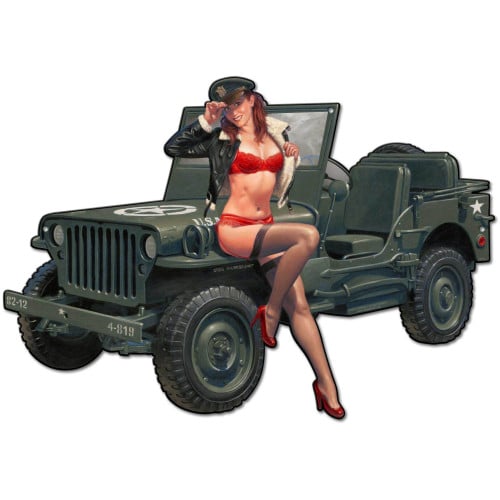 Willys Overland Metal Sign - 29" x 20"