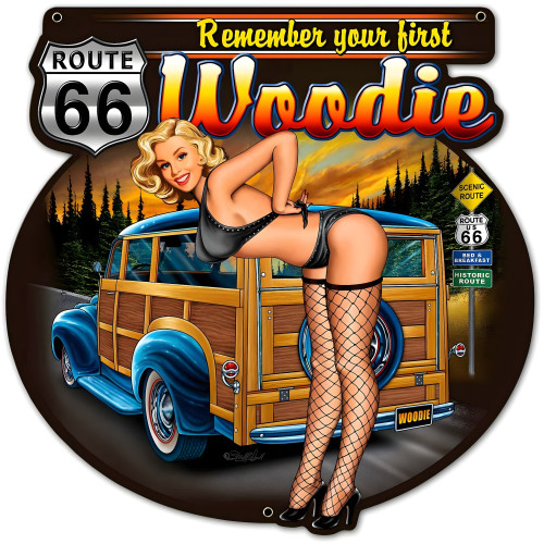 Woodie 2 Sign - 24" x 24"