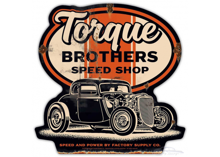 Torque Bros 33 Ford Coupe Metal Sign