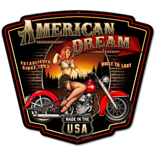 American Dream Metal Sign - 24" x 21"
