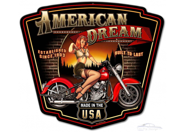 American Dream Metal Sign - 24" x 21"