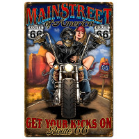 Main Street Metal Sign - 18" x 27"