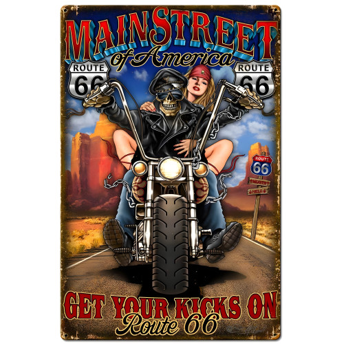 Main Street Metal Sign - 18" x 27"