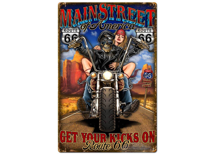 Main Street Metal Sign - 18" x 27"