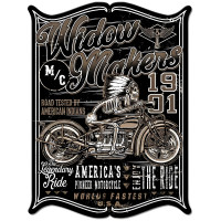 Widow Maker Metal Sign - 18" x 23"